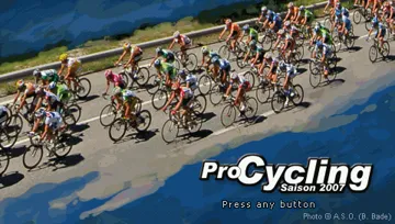 Pro Cycling Season 2007 - Le Tour de France (EU) screen shot title